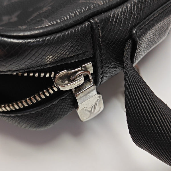 OUTDOOR PM Monogram Coated Canvas Black