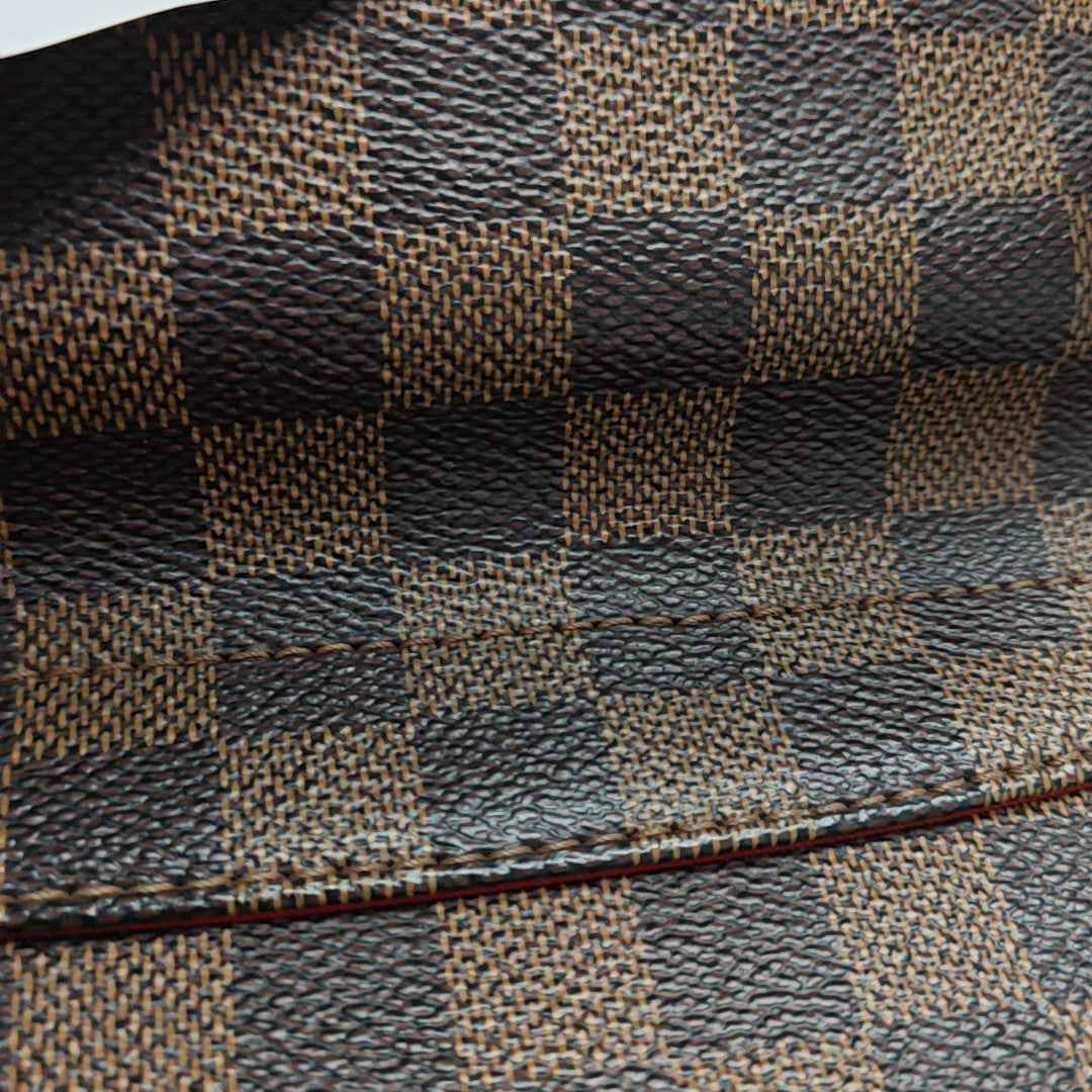 CROISETTE Damier Ebene Coated Canvas Brown