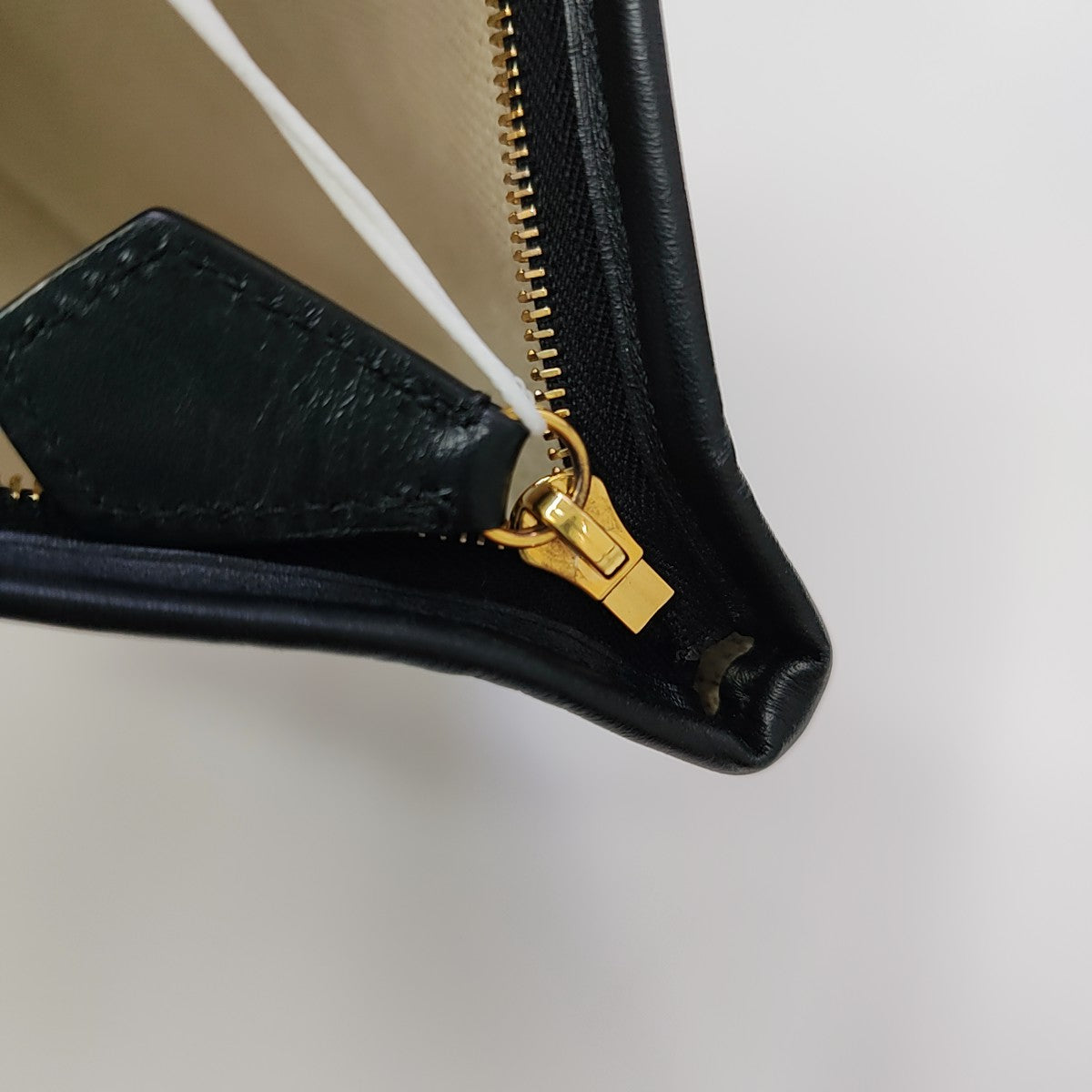 Coated Canvas Clutch Black