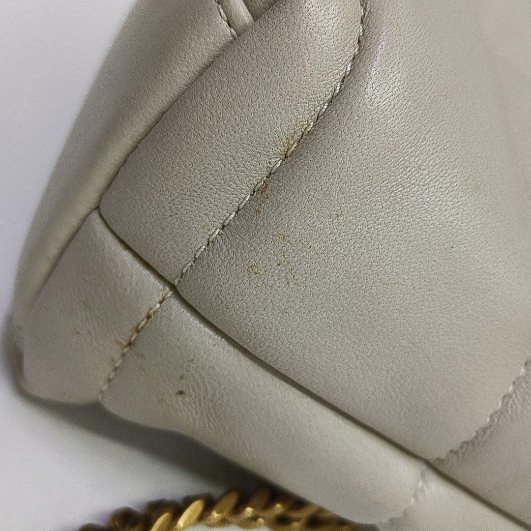 PUFFER Mini Quilted Lambskin Gray