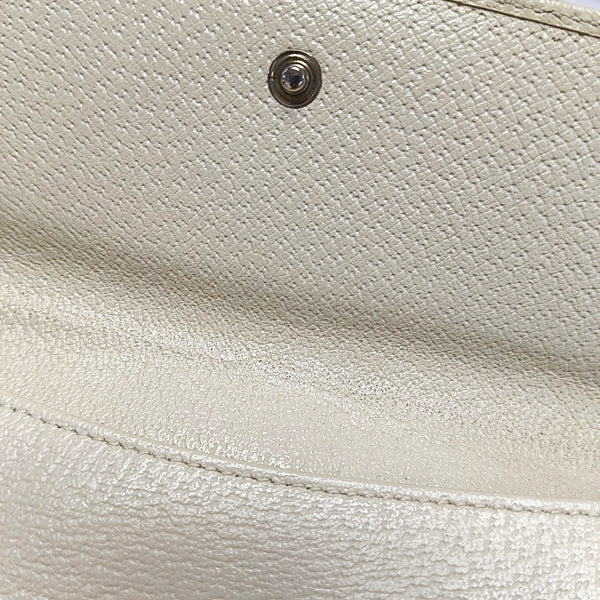 Authenticated pre-owned  Blondie Calfskin White Wallet - Wallet at Looply