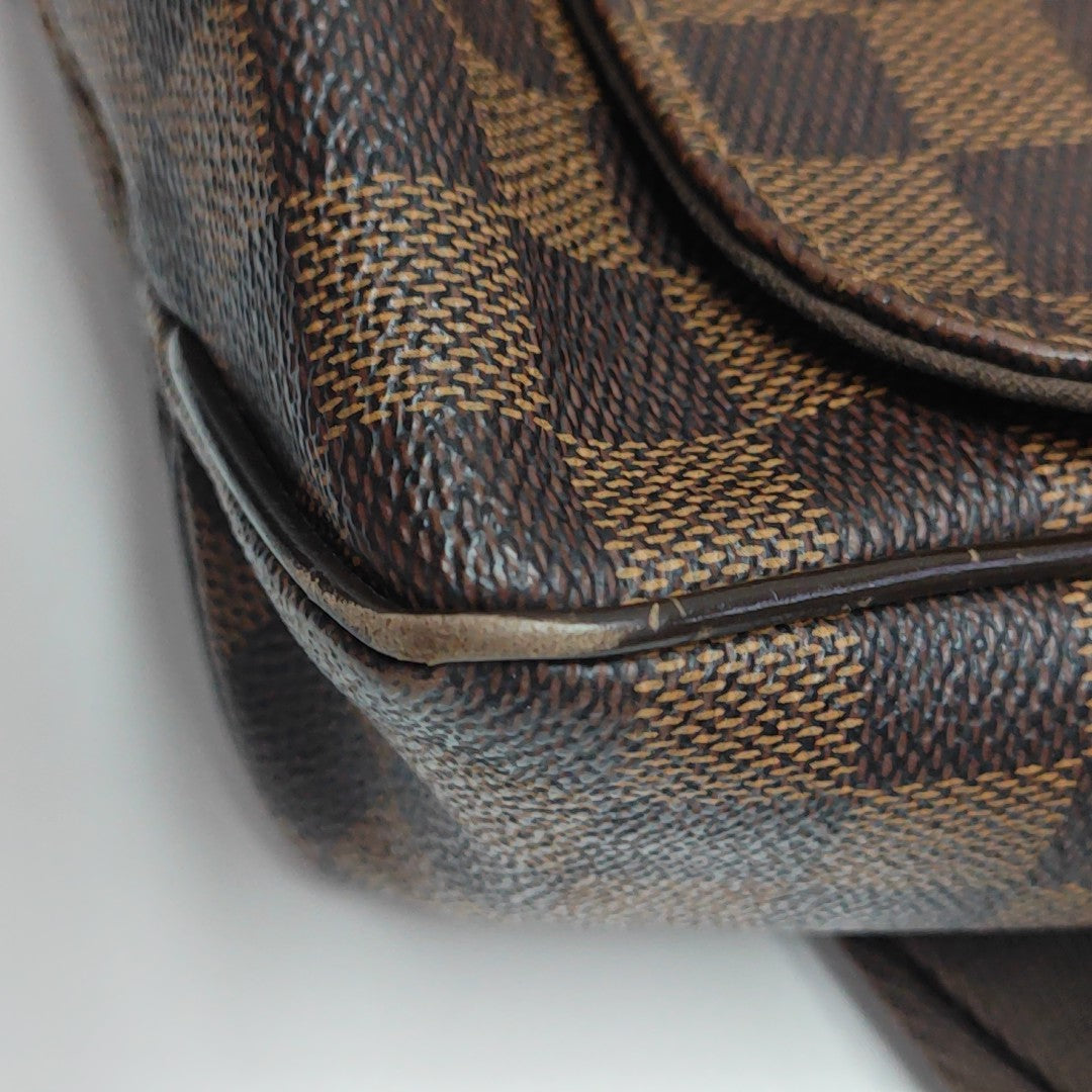 DISTRICT MM Damier Ebene Coated Canvas Brown