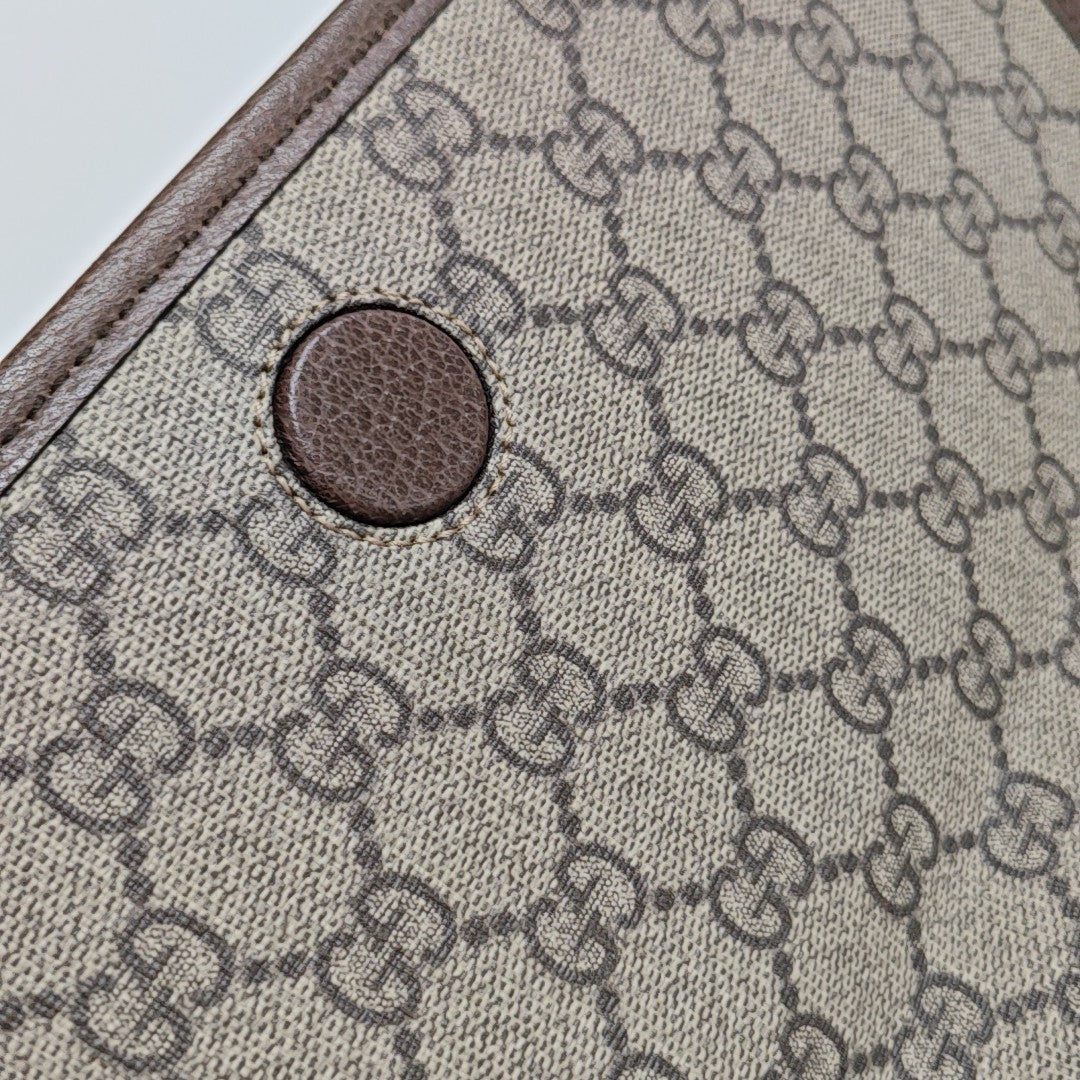 Neo Vintage Large Monogram Coated Canvas Brown