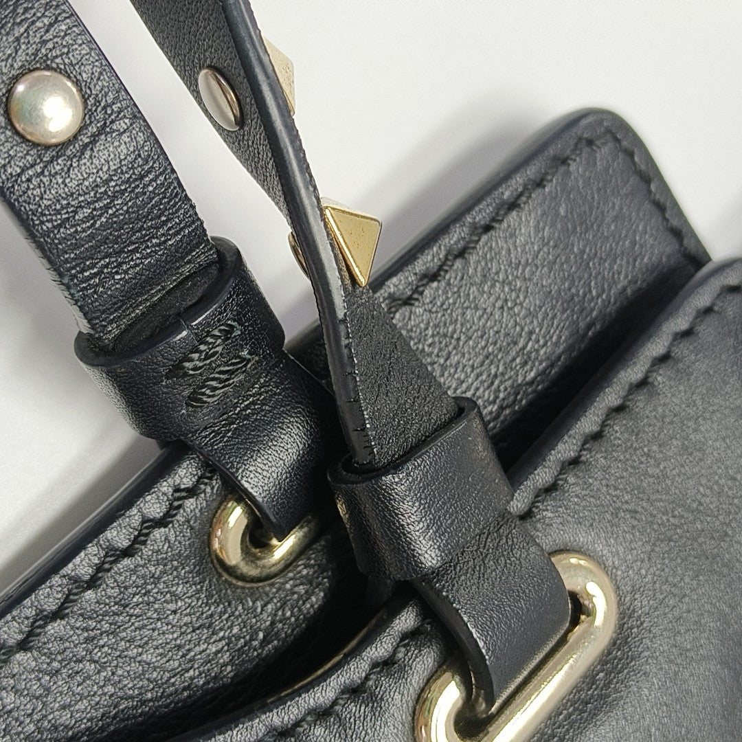 Calfskin Shoulder Bag Black