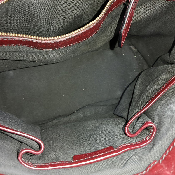 Suede Shoulder Bag Red