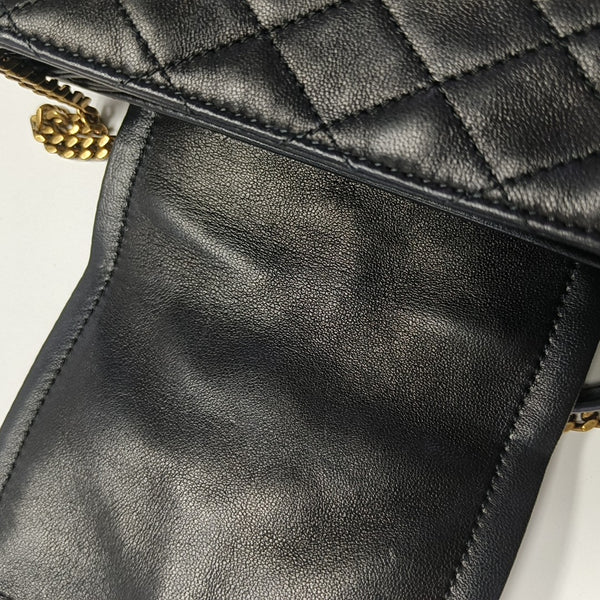 NOLITA Mini Quilted Lambskin Black