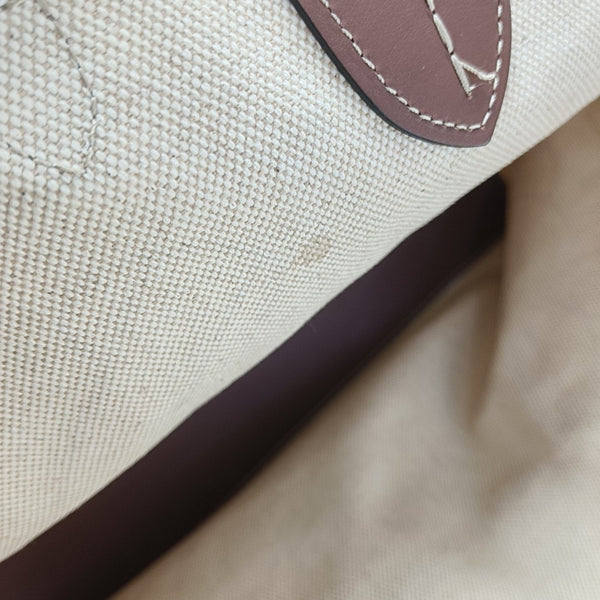 The Belt Medium Canvas Beige