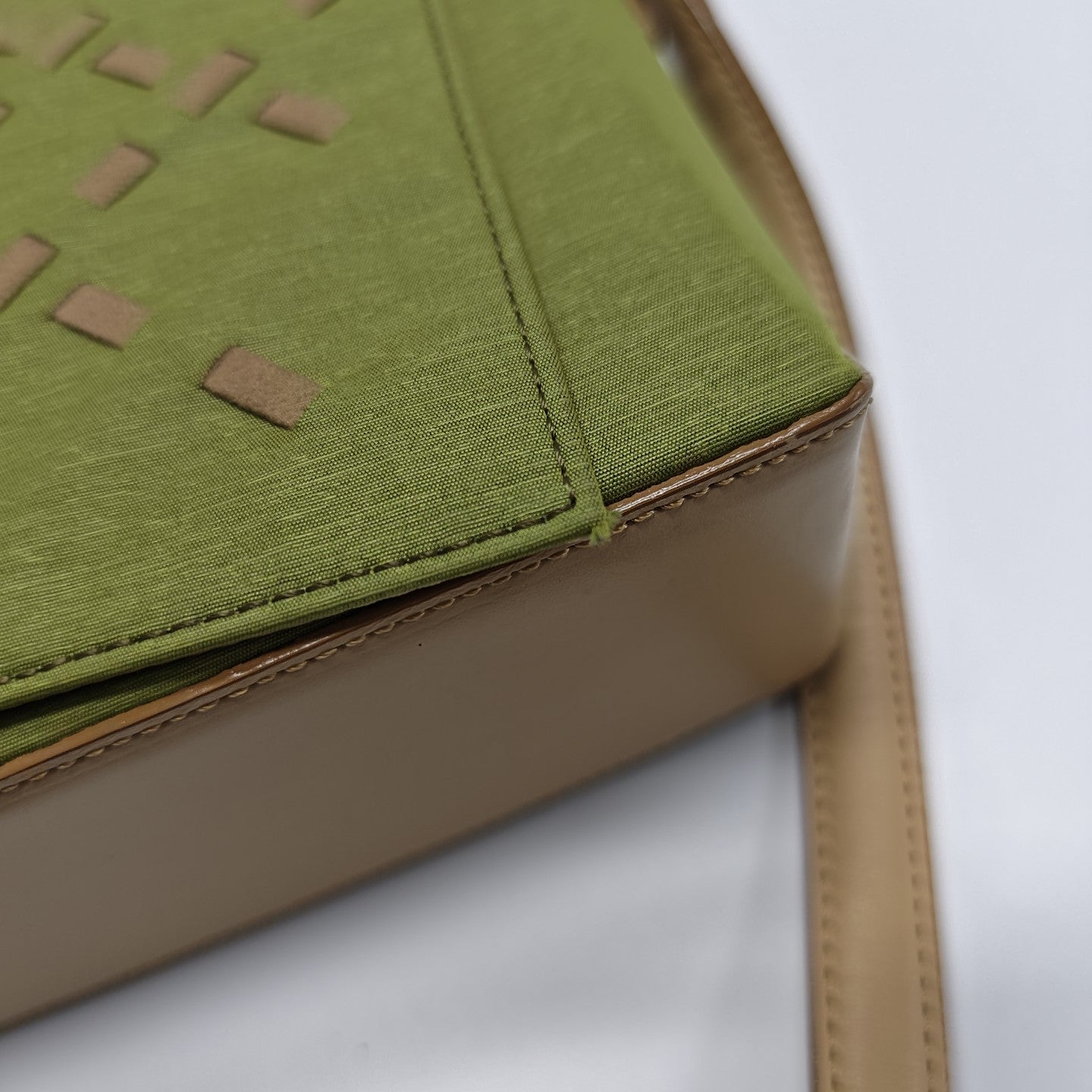 Fabric Shoulder Bag Green