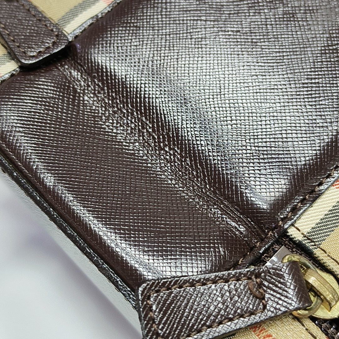 Canvas Top Handle Bag Beige
