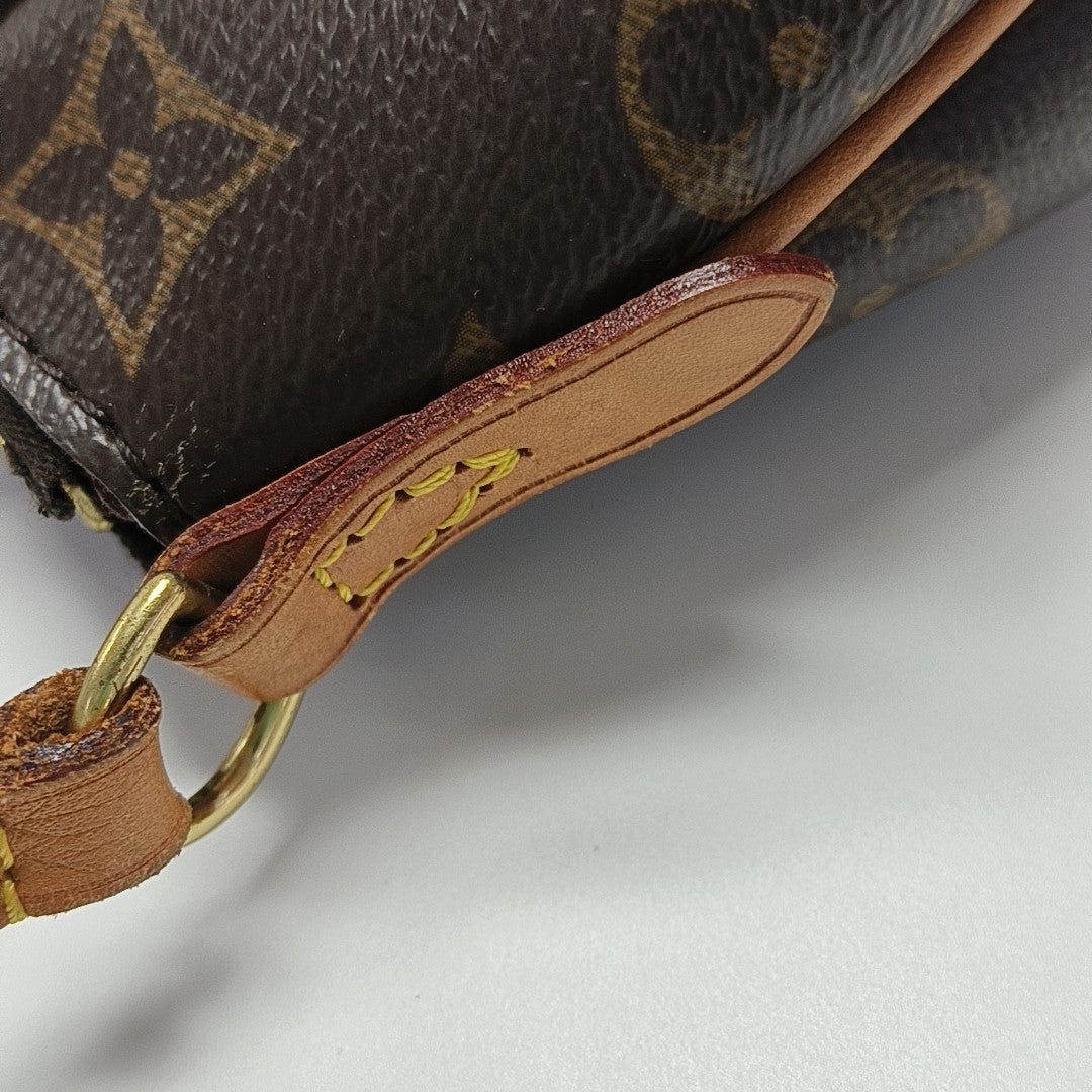 TURENNE Nano Monogram Coated Canvas Brown