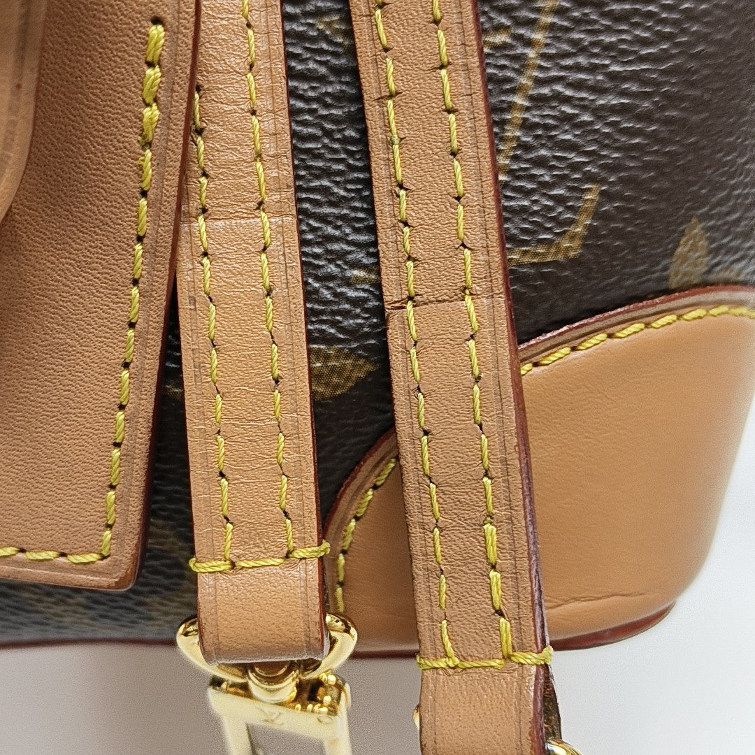 NOÉ Mini Monogram Coated Canvas Brown