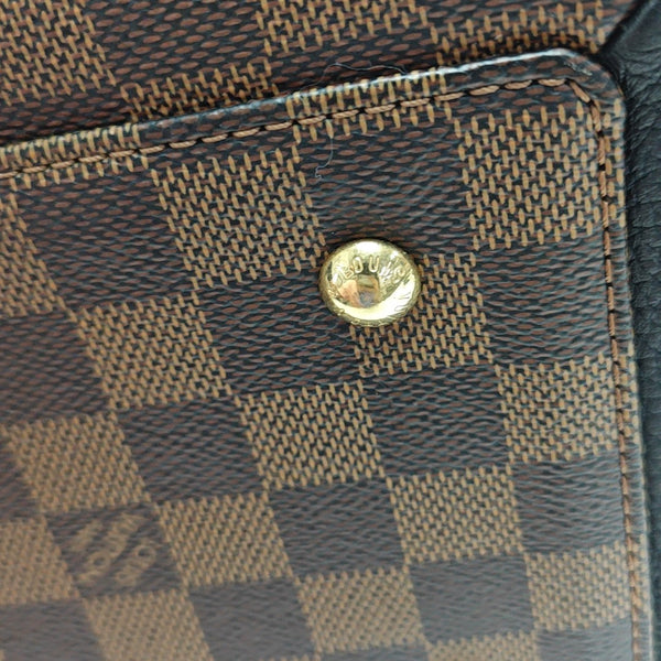 NORMANDY Damier Ebene Coated Canvas Brown