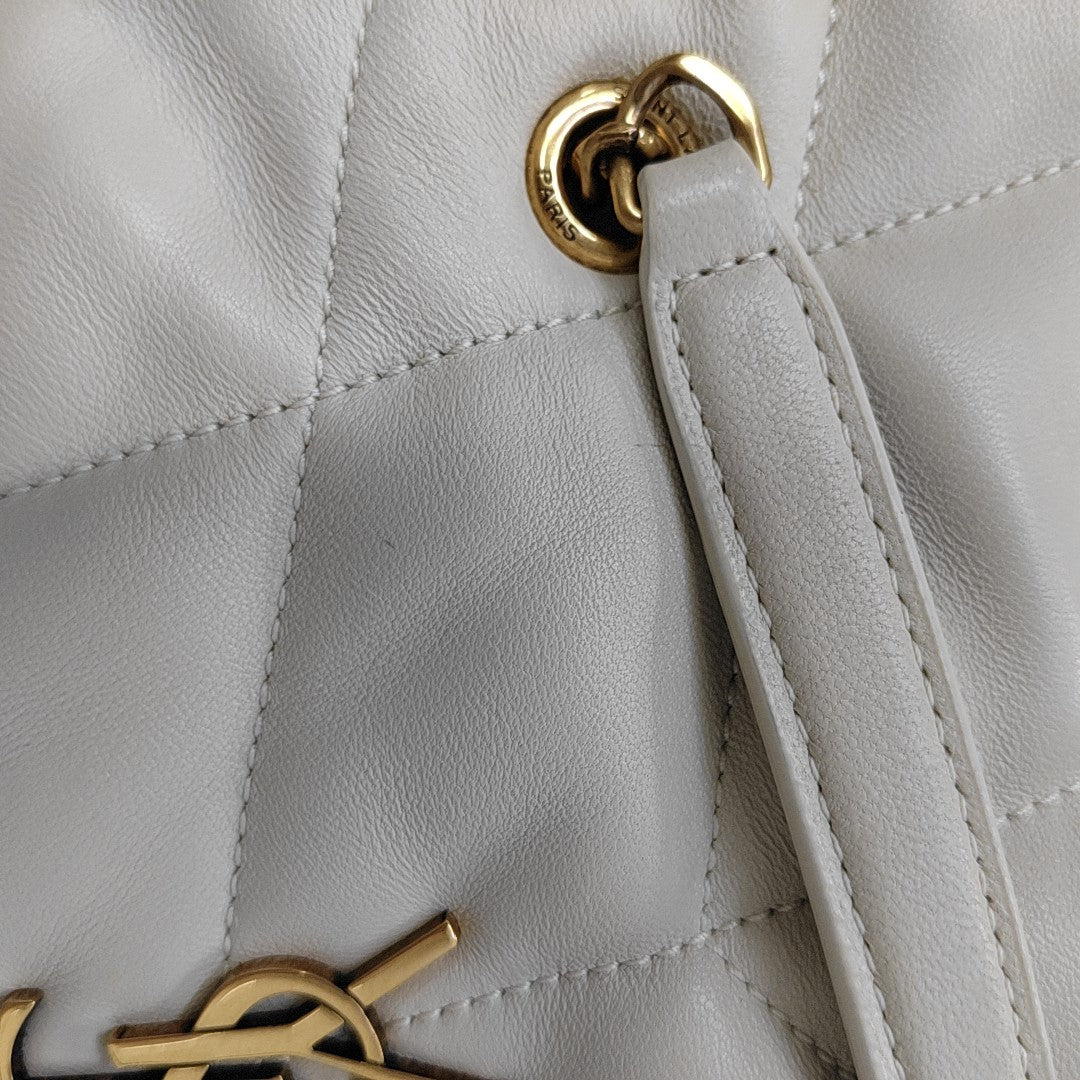 PUFFER Mini Quilted Lambskin Gray