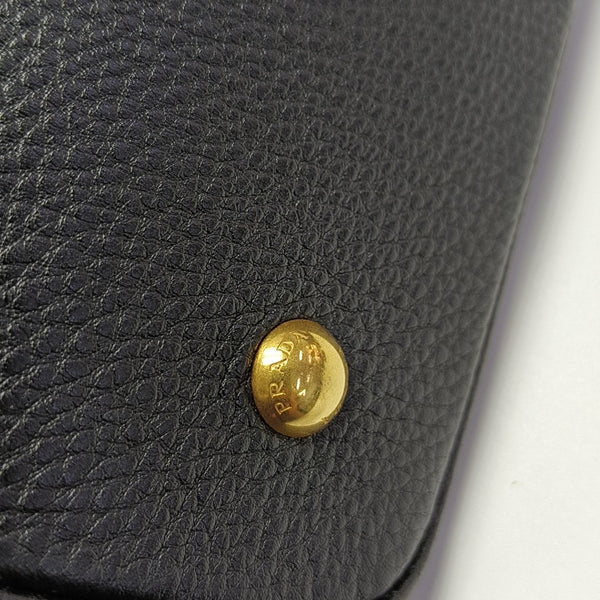 Calfskin Top Handle Bag Black