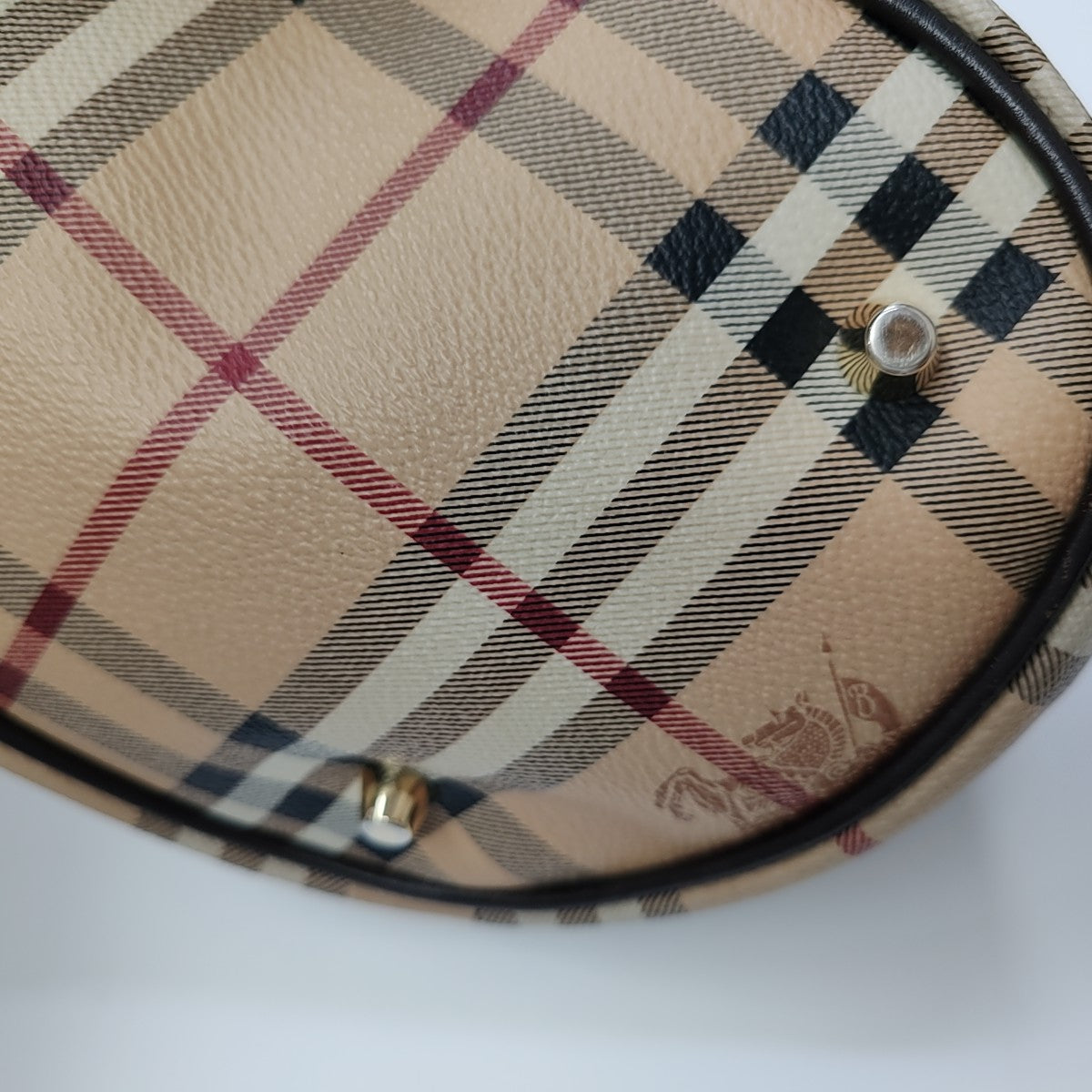 Coated Canvas Tote Bag Brown