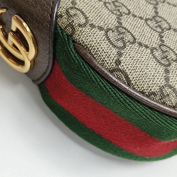 Ophidia Mini Monogram Coated Canvas Beige