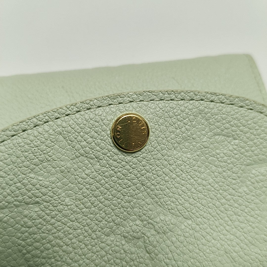 ROSALIE Monogram Calfskin Green Wallet