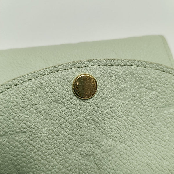 ROSALIE Monogram Calfskin Green Wallet