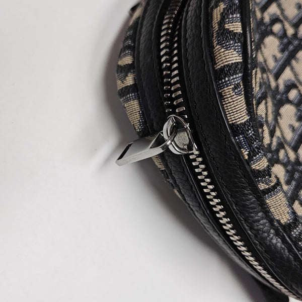 Oblique Fabric Shoulder Bag Beige