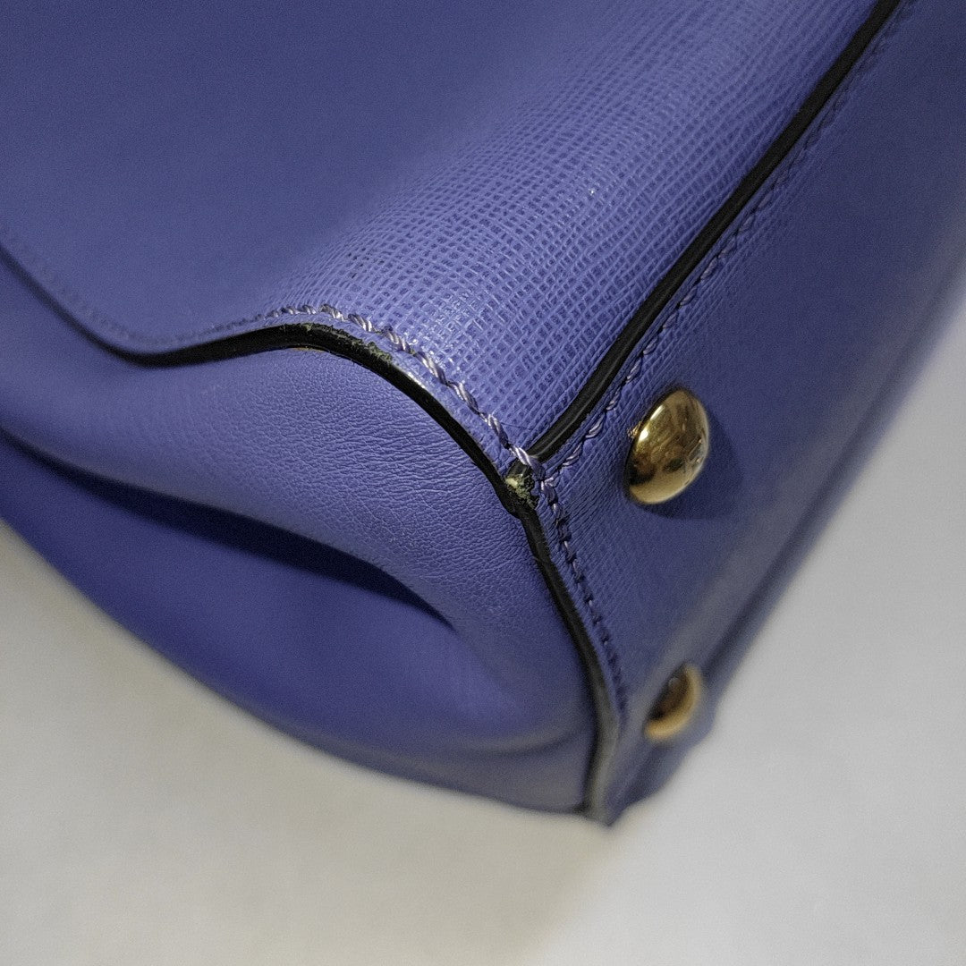 2 Jours Small Calfskin Blue