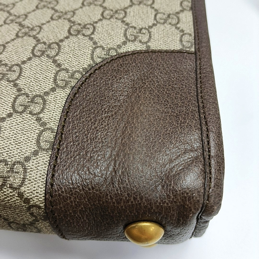 Authenticated pre-owned  Ophidia Medium Monogram Coated Canvas Beige - Top Handle Bag at Looply