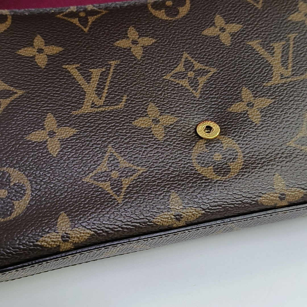 FÉLICIE Monogram Coated Canvas Brown