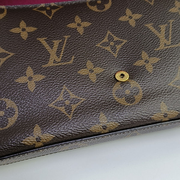 FÉLICIE Monogram Coated Canvas Brown