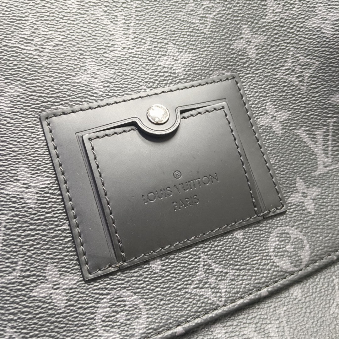 VOYAGER MM Monogram Coated Canvas Black
