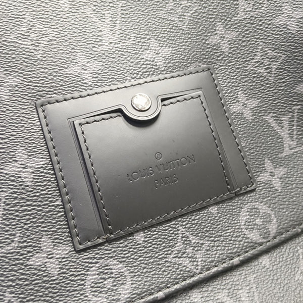 VOYAGER MM Monogram Coated Canvas Black
