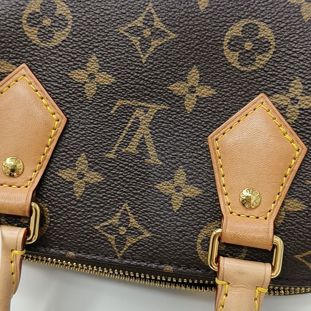 SPEEDY 20 Monogram Coated Canvas Brown