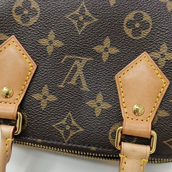 SPEEDY 20 Monogram Coated Canvas Brown