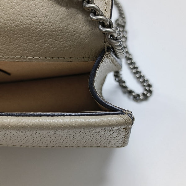 Dionysus Super Mini Monogram Coated Canvas Beige