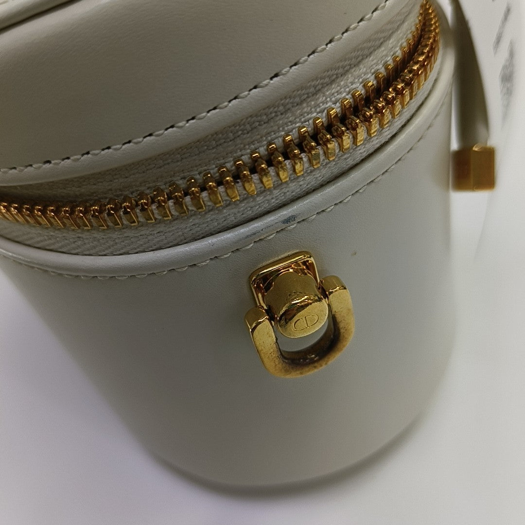 Calfskin Shoulder Bag Small White