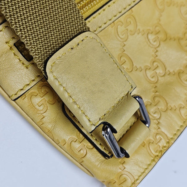 Monogram Calfskin Shoulder Bag Yellow