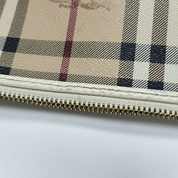 Coated Canvas Crossbody Bag Beige
