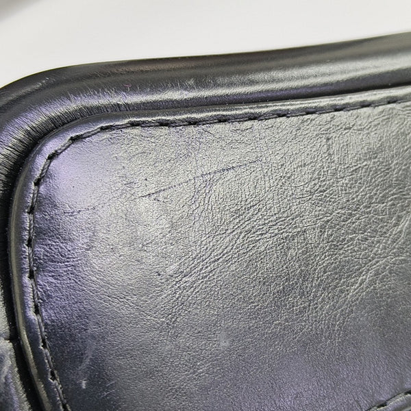 GABRIELLE Small Quilted Vintage Calf Black