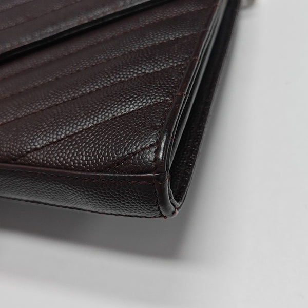 MONOGRAM Medium Chevron Calfskin Red