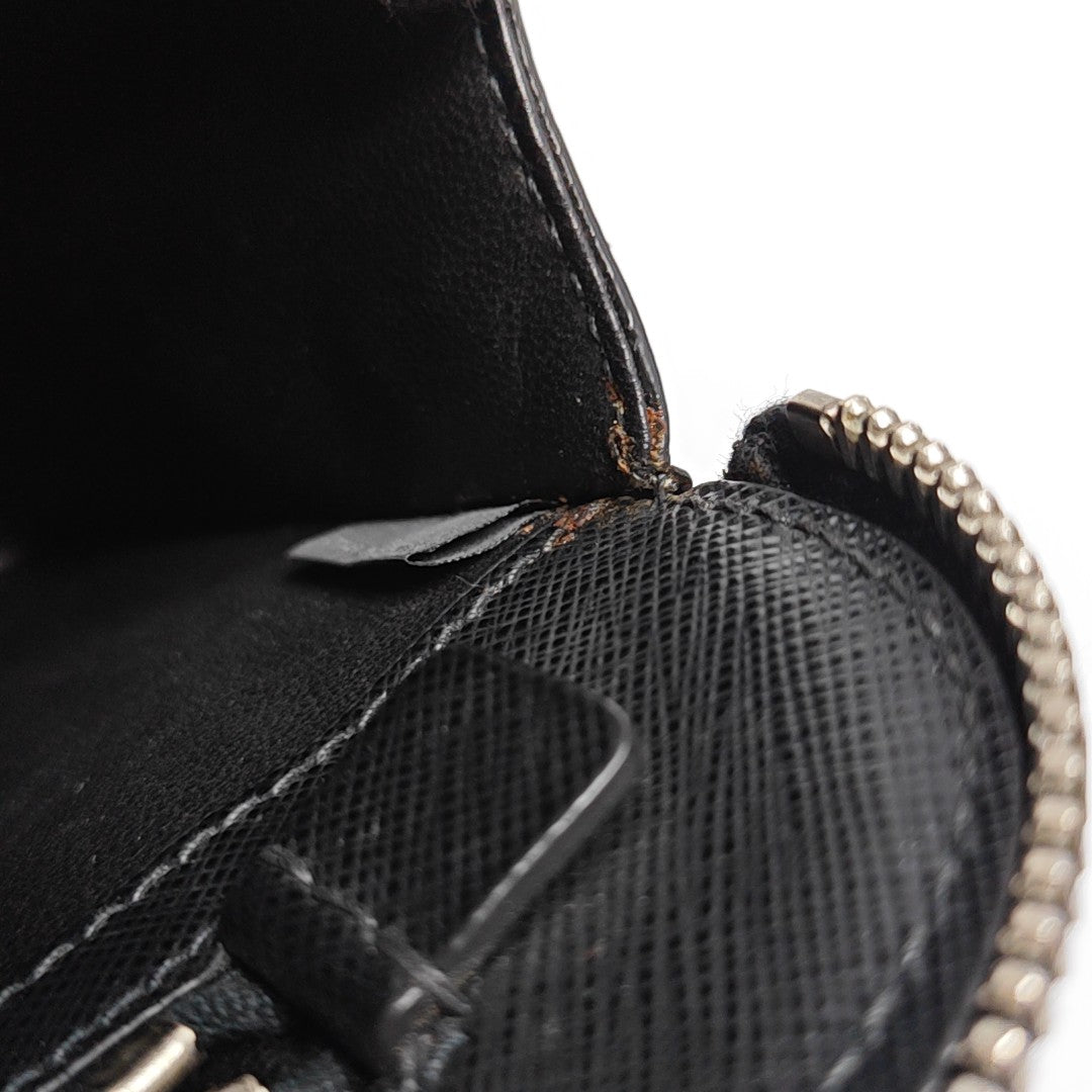 Saffiano Calfskin Clutch Black