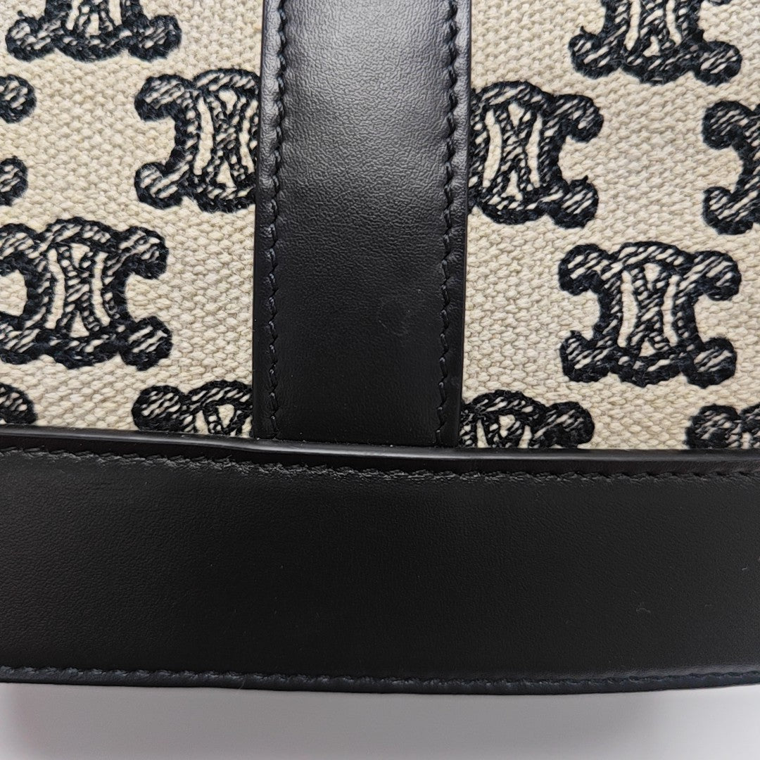 Canvas Bucket Bag White