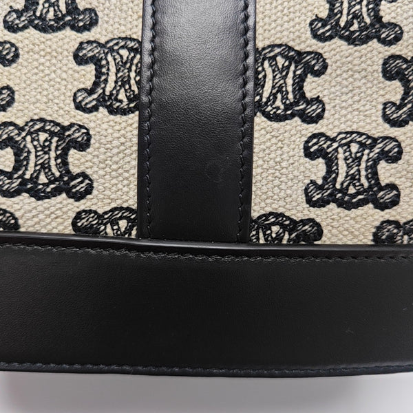 Canvas Bucket Bag White