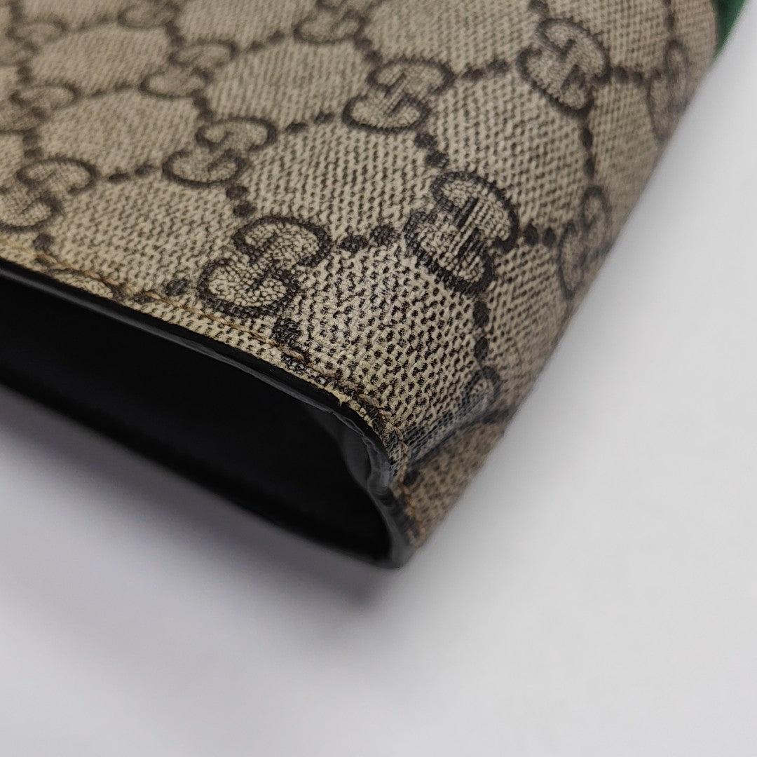 GG Supreme Monogram Coated Canvas Black