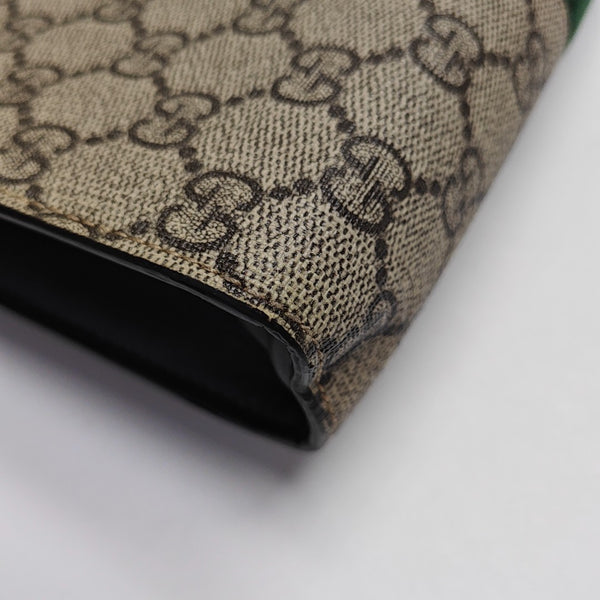 GG Supreme Monogram Coated Canvas Black