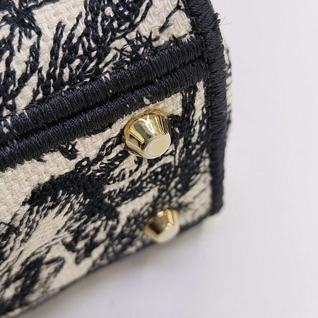 Lady Dior Mini Lona Multicolor