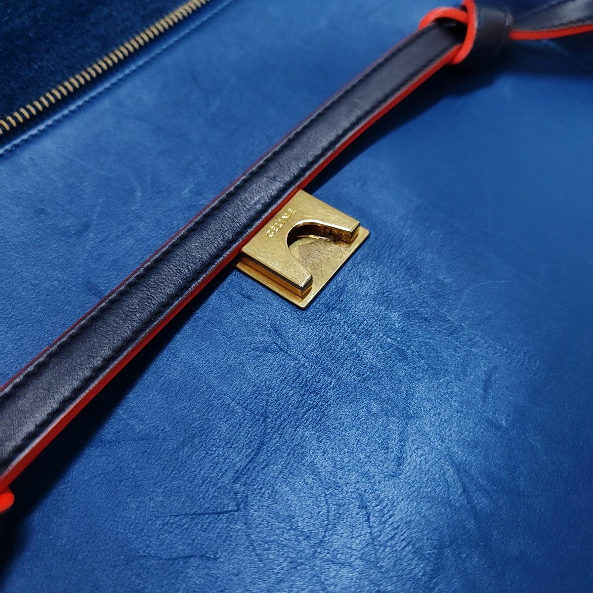 BELT Mini Calfskin Blue