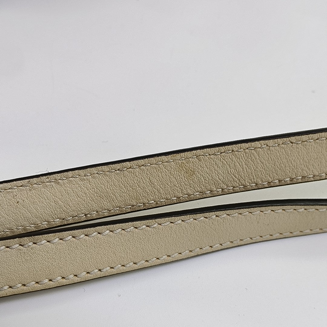 Padlock Small Monogram Coated Canvas Beige