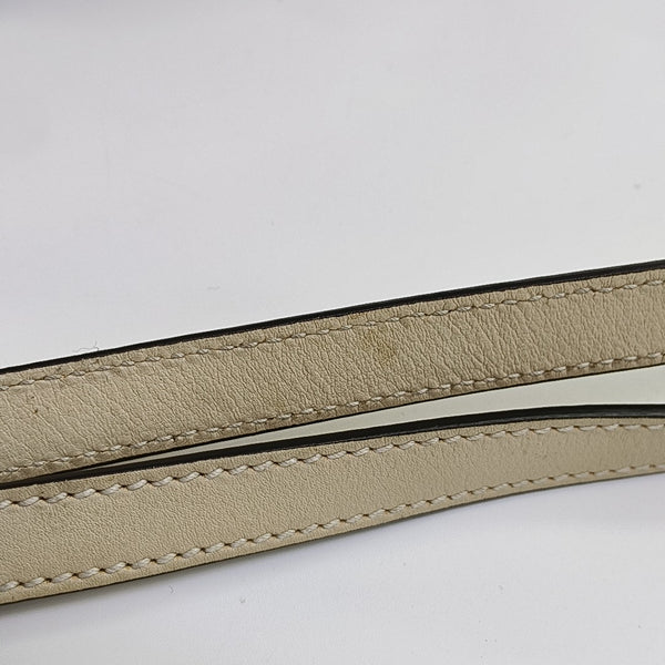 Padlock Small Monogram Coated Canvas Beige