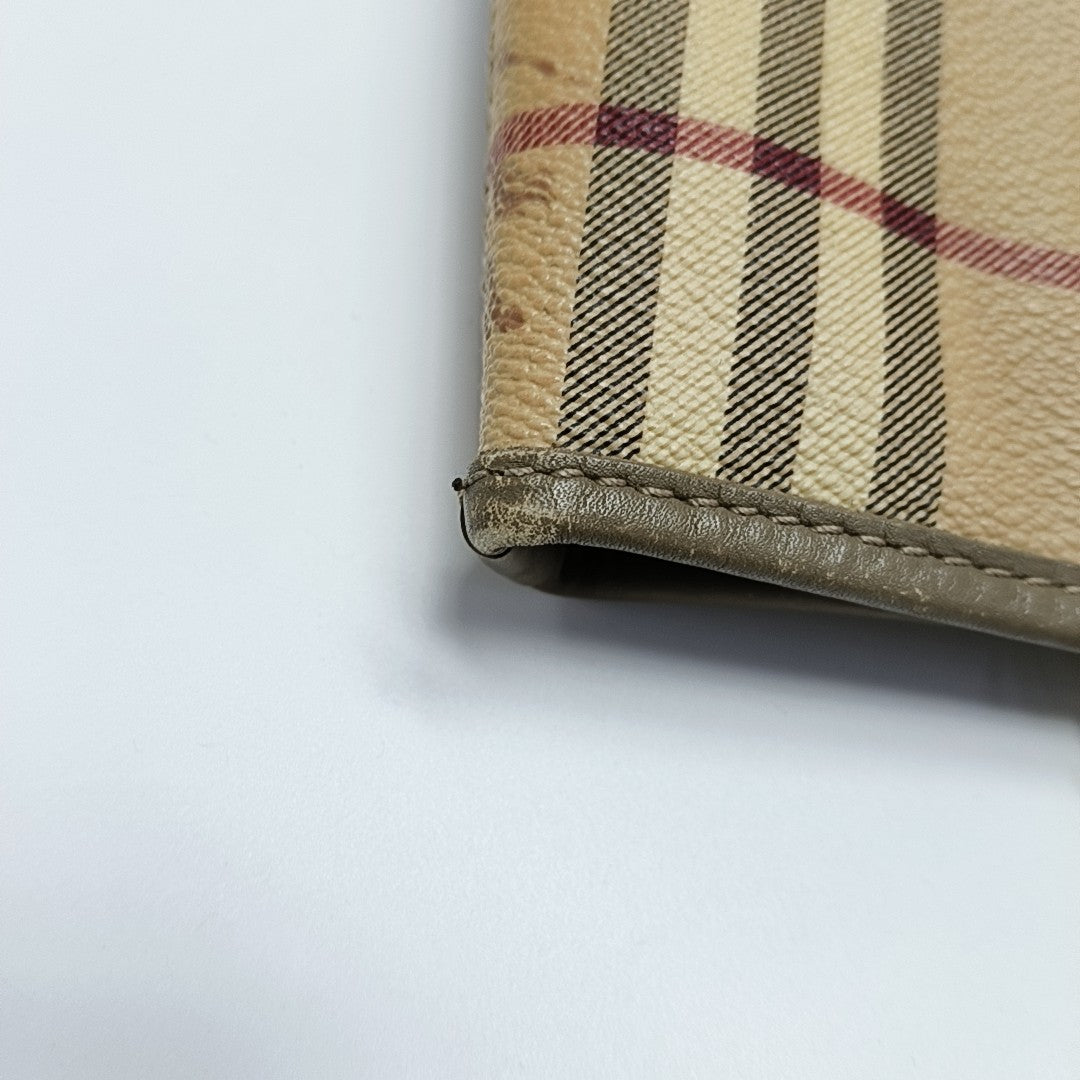 Coated Canvas Tote Bag Beige