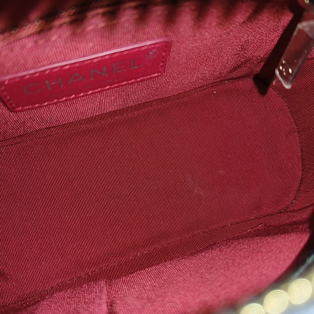 Authenticated pre-owned  GABRIELLE Small Quilted Calfskin Blue - Shoulder Bag at Looply
