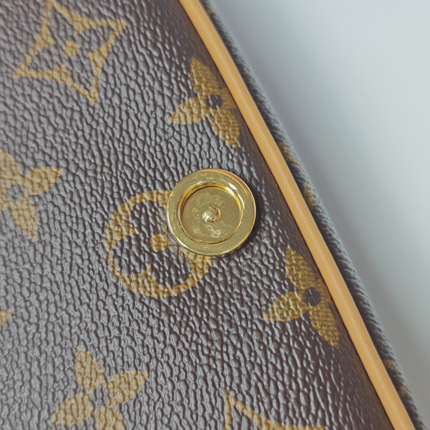 DIANE Nano Monogram Coated Canvas Brown