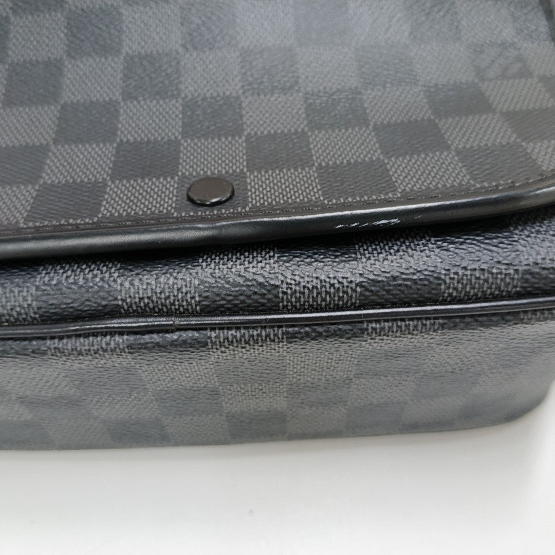 TOILETRY Damier Graphite Coated Canvas Gray